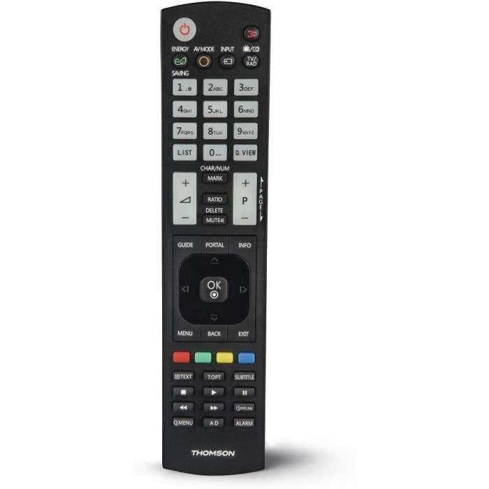 Télécommande De Remplacement Pour Téléviseurs LED Polaroid P48LED14, P32LED14, P40LED14 - Noire