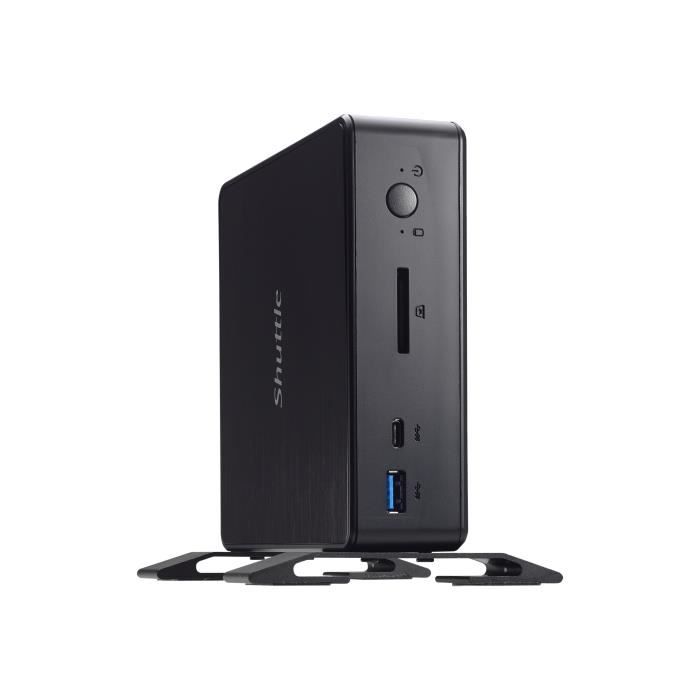 Ordinateur de bureau SHUTTLE Mini ordinateur de bureau XPC Nano NC3000BA 1 x Celeron 3865U - 1.8 GHz ULV - RAM 4 Go - SSD 32 Go pas cher Ordinateur de bureau SHUTTLE Mini ordinateur de bureau XPC Nano NC3000BA 1 x Celeron 3865U - 1.8 GHz ULV - RAM 4 Go - SSD 32 Go pas cher
