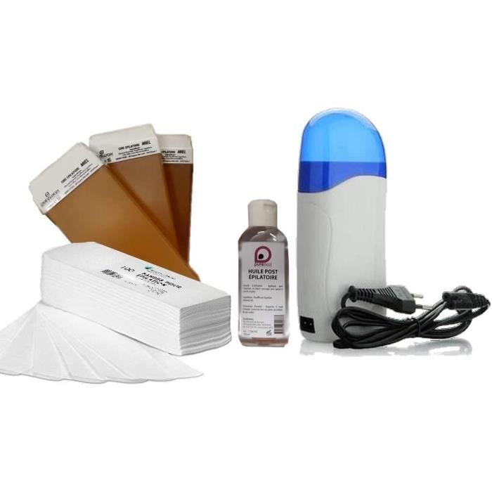 Purewax Kit EPILATION complet 1 Chauffe Cartouche +3 cartouches de cire