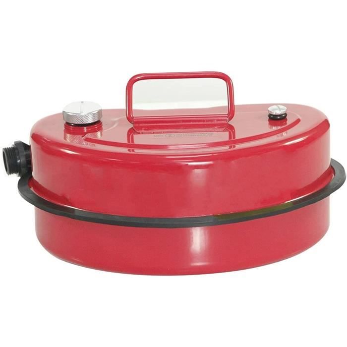 Réservoir Carburant Métal 1/10 Pour RC - Décoration D90, SCX10, Rock Crawler, Rouge, 96x60mm