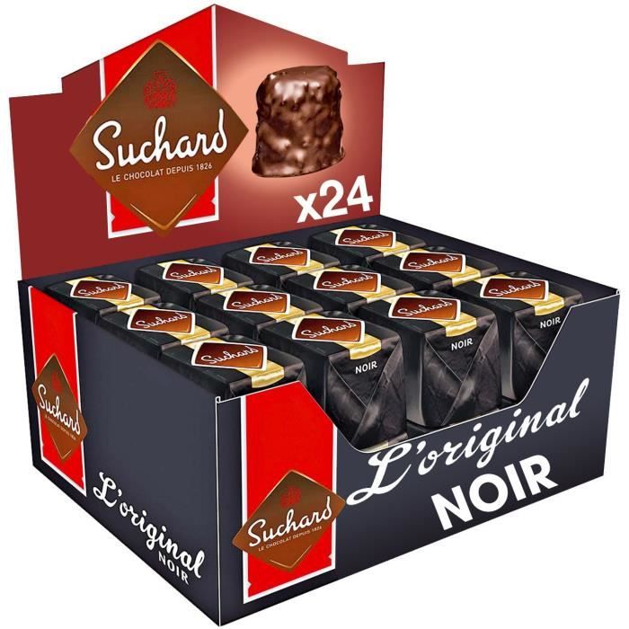 Rocher au chocolat noir - SUCHARD - Boite de 24 unités