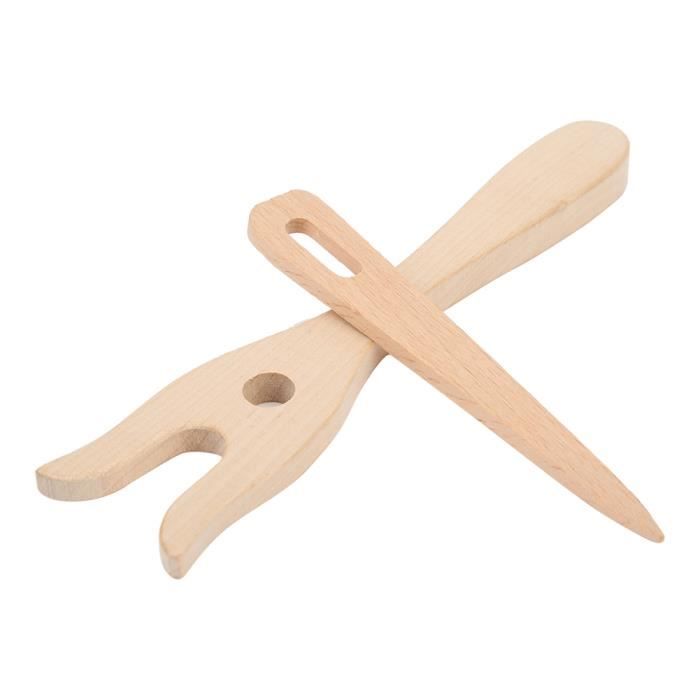Poupée à Tricoter En Bois Pour Enfants - Kit Créatif DIY Dès 5 Ans | Apprentissage Tricot Débutant, Fils Inclus