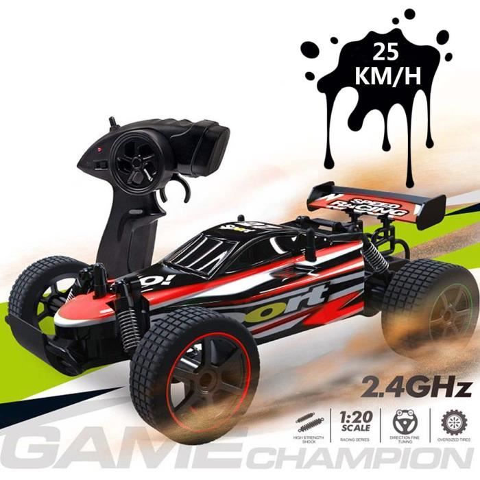 Voiture Télécommandée avec Commande Gestuelle, Tout-Terrain RC Car avec  Lumière, 1/20 Échelle 2,4 GHz RC Voiture avec 2 Piles, - Cdiscount Jeux -  Jouets