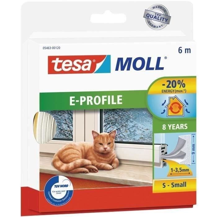 TESA Bourrelet caout - 6x9 mm E - Blanc