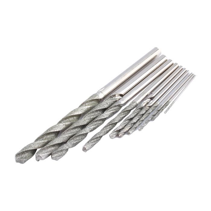 Lot De 5 Forets Hélicoïdaux HSS Diamètre 2mm - Revêtement Diamant - Marque Uxcell - Neuf