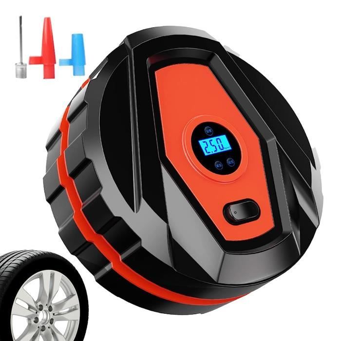 Gonfleur De Pneus Portatif – Compresseur D’air Pour Voiture, Noir