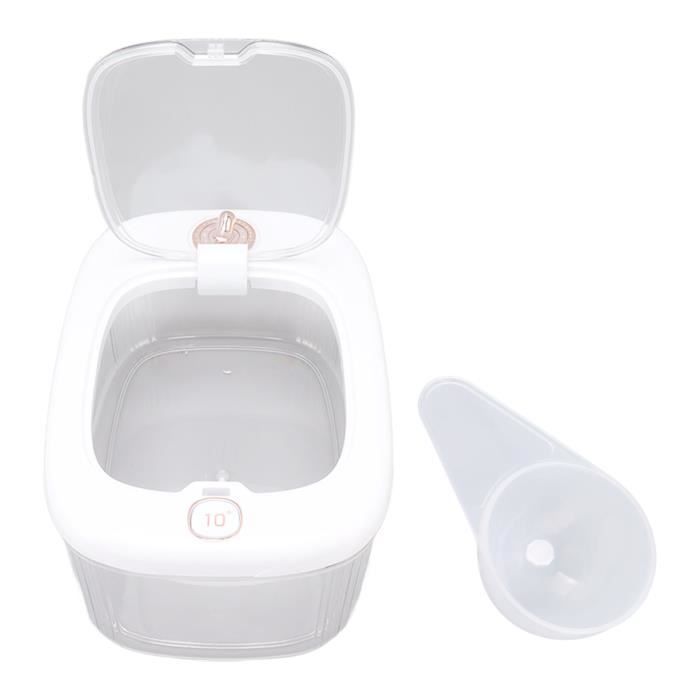 Tbest Conteneur à Riz Seau De Stockage De Riz PP Conteneur De Riz Couvercle Transparent