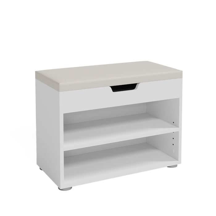 Banc pour chaussures Rolfe 60x45cm Blanc Vicco 20780 Banc pour chaussures Rolfe 60x45cm Blanc Vicco 20780