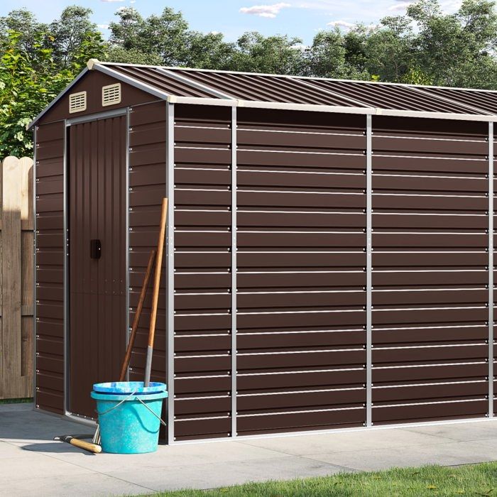 vidaXL Abri de Jardin Cabane à Outils avec Poignées Remise à Outils avec Toit Inclinable Abri de Rangement Terrasse 3188269