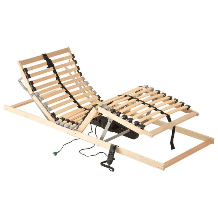 vidaXL Sommier à lattes électrique sans matelas avec 7 zones 80x200 cm 321823
