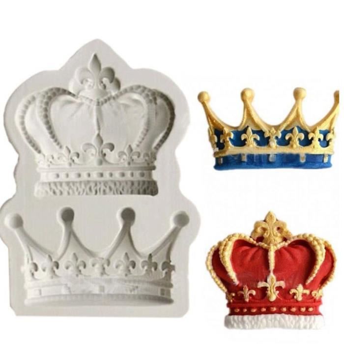 Roi Princesse Reine Couronne 3d Moule En Silicone Fondant De Petit Gateau De Decoration De Gateau Outils De Savon D Argile Moule Cdiscount Maison