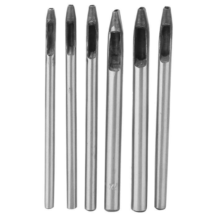 Kit 9 Poinçons Creux Cuir 2mm - Outils Perforateurs Ovales Pour Bricolage