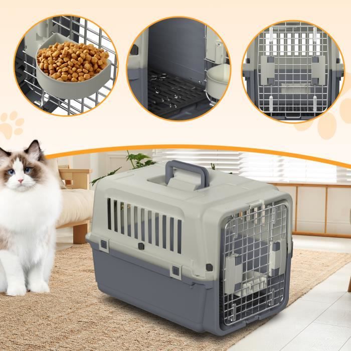 Comparer les prix de Caisse de transport pour avion - YRHOME - 60 × 39,5 × 44 cm - Gris foncé + gris clair - Extérieur - Avion