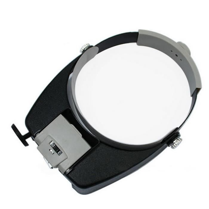 LOUPE,BlackLoupe'usure de la tête, taille réglable, bandeau
