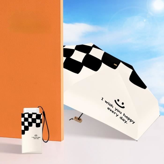 Parapluie Enfant Motif Renard/cerf - Bouts Arrondis, Léger, Avec Bord Réfléchissant, Pour école Et Sorties