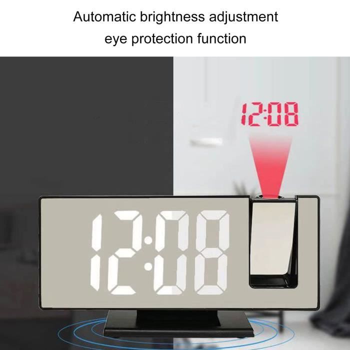 Réveil Football – LED Couleur, Affichage Heure/Température – Silencieux – Cadeau Déco Chambre Enfant