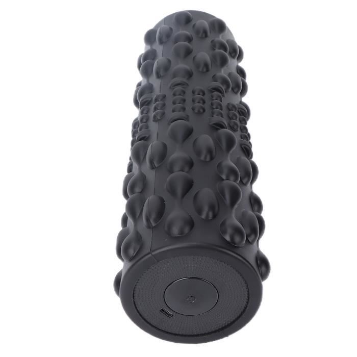 Set De Yoga AEX : Tapis TPE Antidérapant + Rouleau De Massage 2-en-1, Noir, Grand