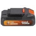Batterie 20V 4Ah Dual Power POWDP9024 - DUAL POWER - Pour outils de bricolage et de jardinage-1