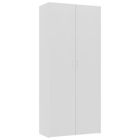 Armoire De Rangement Meuble De Rangement Blanc 80 X 35 5 X 180 Cm