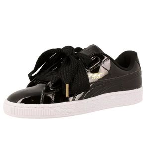 puma noire gros lacet