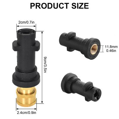Kebtek Pistolet Nettoyeur Haute Pression avec Canon à Mousse 1L et 5 Embouts de Buses 1/4 pour Lavage Voiture Auto, Adaptateur Compatible Karcher K2-K7 (MRP-001-B) en destockage et reconditionné chez