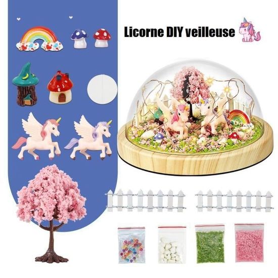 Cadeau Fille 4 5 6 710 Ans,Activité Manuelle Enfant Créatifs Veilleuse Licorne Jouet Bricolage