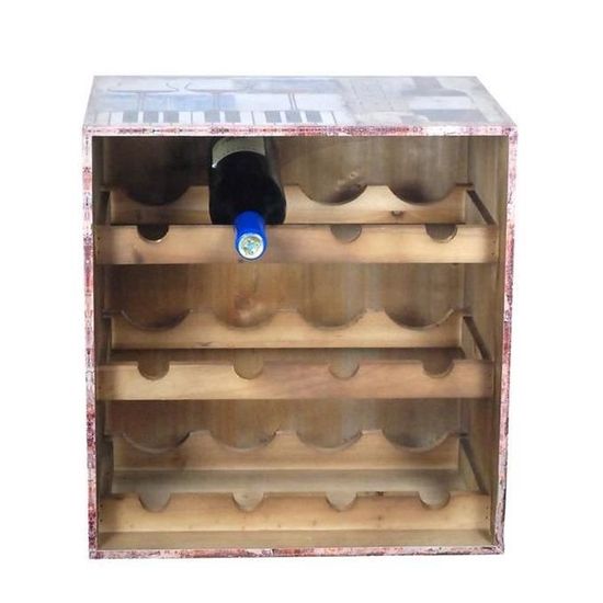 Casier À Vin Moto De Bois Range Bouteille Ornements Casier À Bouteilles De Vin Rétro Pour Accueil Décoration Vitrine Boîte De Rangement Porte Bouteille