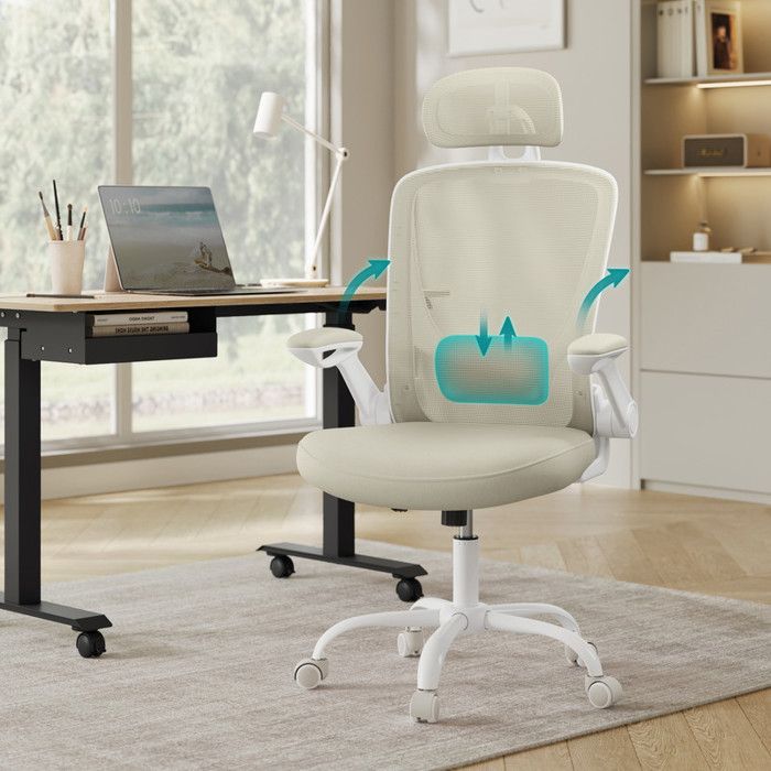 Chaise De Bureau Ergonomique D'occasion - Banquette D'angle Générique - Dimensions : 45 Cm De Large, 9.5" De Haut