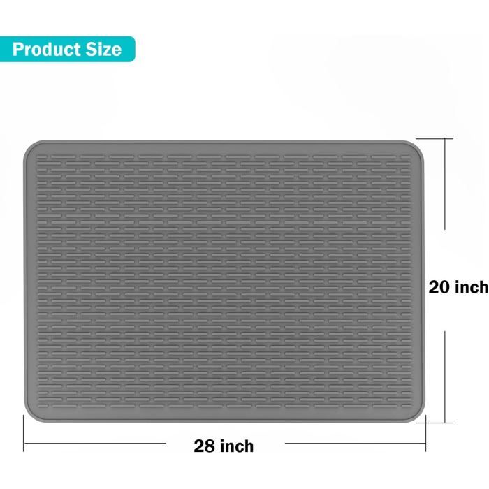 Protection Plaque Induction 71×51 Cm – Verre Noir Ignifugé & Étanché – Tapis Silicone Anti-Brûlure & Anti-Rayures
