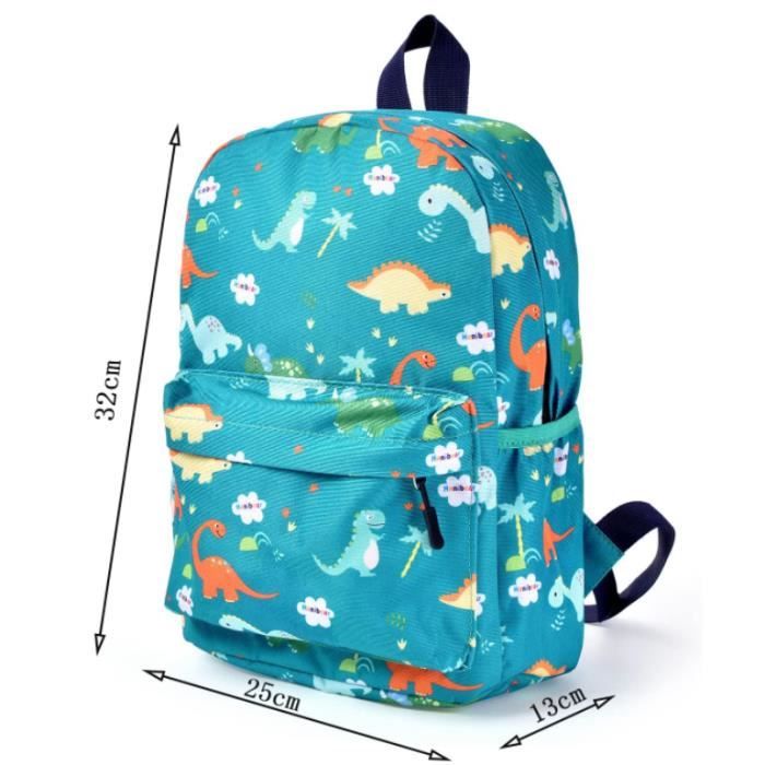 Sac à Dos Enfant Ruigrea - Nylon Imprimé Chat - Sangle Poitrine - 27x12x37cm - École Maternelle/Primaire