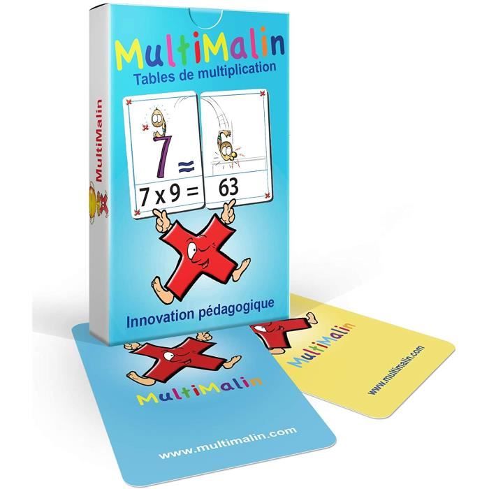 Multimalin jeu de cartes tout en un tables de multiplication - Cdiscount  Jeux - Jouets