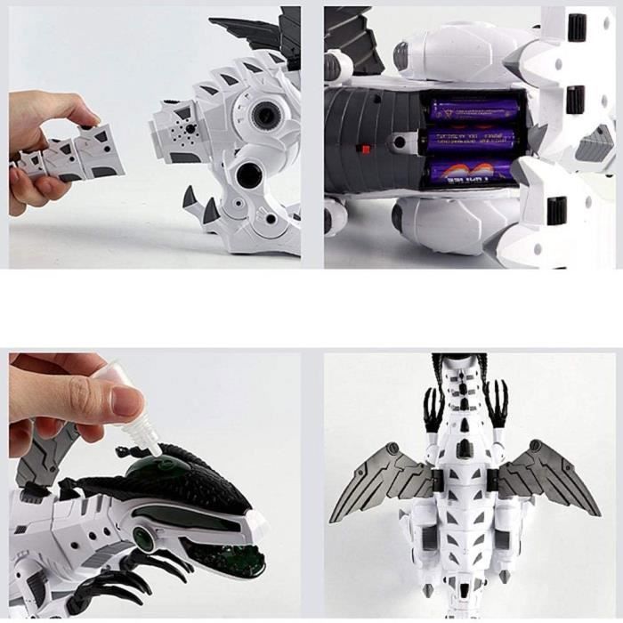 Générique Jouet Robot Dinosaure - Marche Électrique avec Lumières Et Jets d'eau, Jeu Educatif Interactif pour | Garçons Et Filles, Parfaits pour Les Anniversaires, La Maison, La Crèche Et Le S