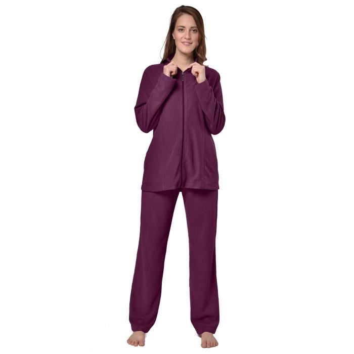 Surv tement Polaire Femme RAIKOU Violet Tenue d int rieur et