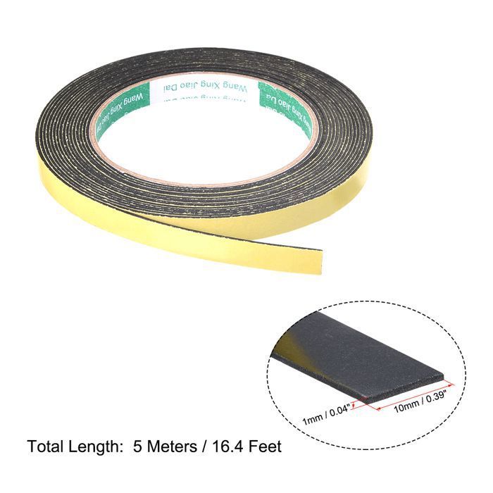 MSA Ruban D'Étanchéité Adhésif Transparent Pour Portes Et Fenêtres (5M