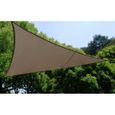 Voile d'ombrage triangulaire Hespéride - Curacao - 3 x 3 x 3 m - 180g/m² - Protection anti-UV-2