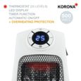 Korona 60010 Radiateur Soufflant électrique avec thermostat Réglable, rapide et compact, chauffage faible énergie, salle de bains-2