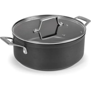 Faitout Lacor Garinox 22 Cm - 4L - Inox 18/10 - Compatible Induction - Avec Couvercle