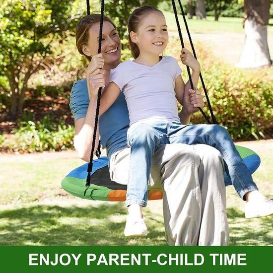 Extralink Nest Swing - Balançoire réglable pour enfants, diamètre 100 cm, capacité jusqu'à 150kg