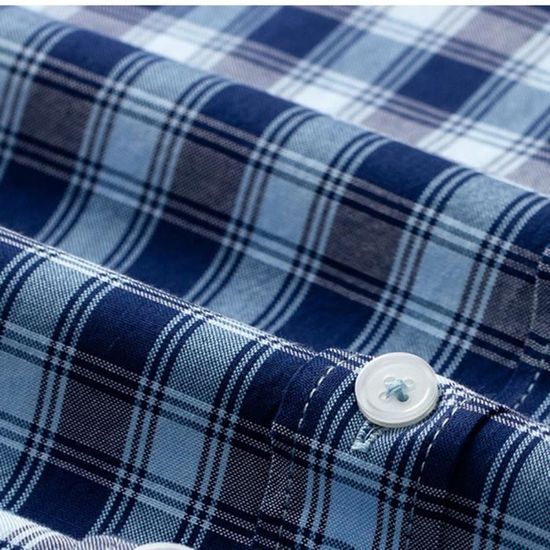 Chemise bleue à carreaux PS by Paul Smith en solde