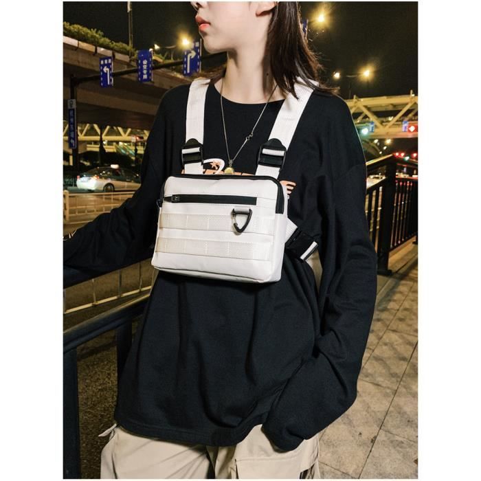 Harnais De Poitrine Radio Universel, Sac De Poitrine Tactique En Nylon Avant étui Gilet Gilet Sac De Poitrine Pour Radio Talkie-walkie, Gilet De Sac Réglable Mains Libres Pour Hommes Femmes Randonnée