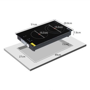 Plaque Vitrocéramique Electrolux 2 Feux – 3 KW – Modèle AHP30020P – Occasion
