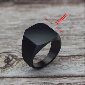 Lot De 55 Bagues Homme Acier Inoxydable Et émail Noir - Tailles 17mm à 21mm, Neuf