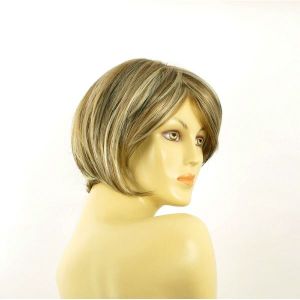 Perruque Femme Courte Blond Foncé Méché - Synthétique - Taille Bonnet Moyen - Neuf Avec étiquettes