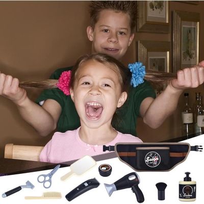 Tête de pour Maquillage et Coiffure - Coffret Salon Beauté Fille Jeu d Imitation,Set Salon de Beauté Jeu de Rôle pour Cadeau d'Anniversaire