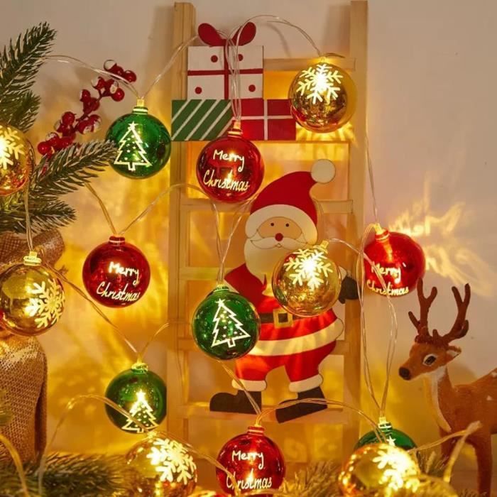 1 Paquet De Lumières De Corde De Fée De Noël À Led Alimentées Par