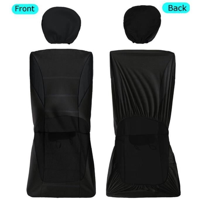 Housses De Siège Auto Adunsiaoto 9 Pièces - Ensemble Complet Rouge Universel