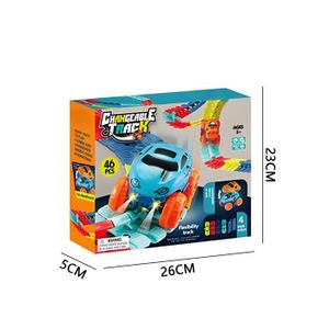 LIGHTNING SPEEDY Demi-tour Automatisé Et 30 Rails Luminescents – Circuit Modulable Sans Piles – Dès 3 Ans