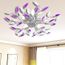 Plafonnier Avec Bras En Acrylique Violet Et Blanc 5ampoules E14