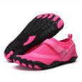 A021Pink 42 -Chaussures en caoutchouc en amont respirantes et antidérapantes, pour Jogging en plein air, Sport aquatique, chaussette-0