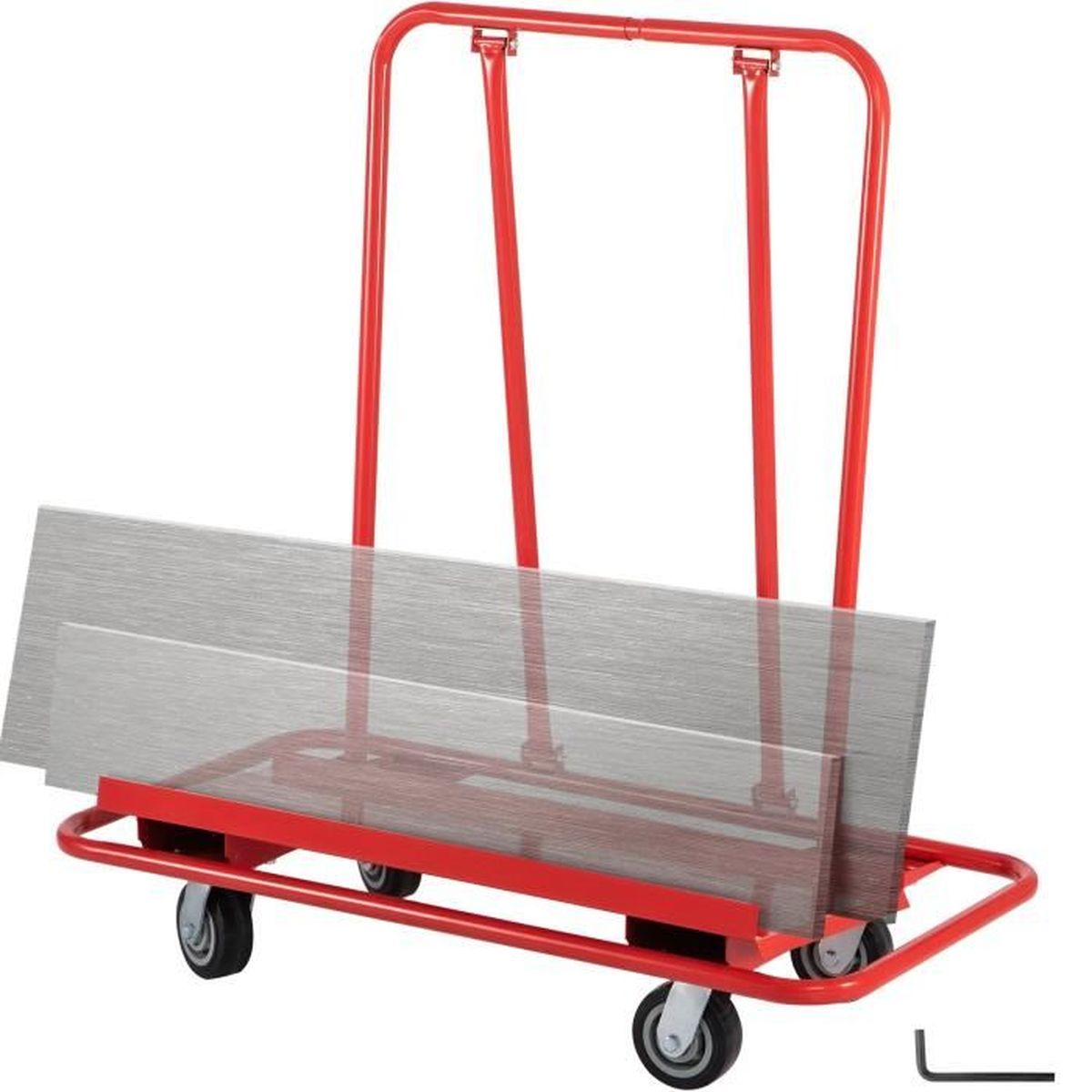 Chariot PlyWheels En Contreplaqué Pour Cloison Sèche - 2 Roues Caoutchouc, Neuf